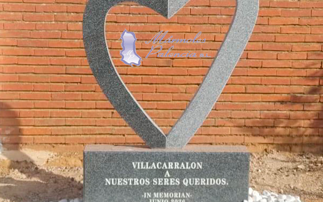 Monumento de diseño en dos materiales
